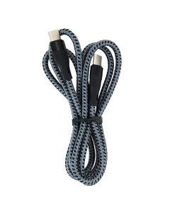 Type-C to Type-C Fast Charging Data Cable (Braided Line) - Black (1.0M)