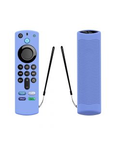 Silicone Case for Amazon Fire TV Stick 4K Max/Alexa Voice Remote 3rd Gen(Glow Blue)