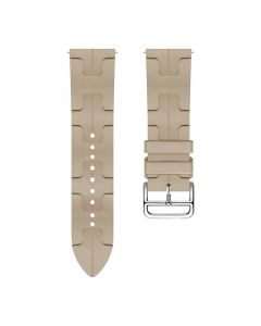 H-shaped pattern Silicone Strap for Samsung Galaxy Watch4/5/6(40mm 44mm)/Watch 4 Classic(42mm 46mm)/Watch 6 Classic(43mm 47mm)(Walnut)(20/20mm)