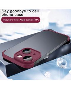 Corner pad protective case for iPhone 15 Plus (TPU)(Red)