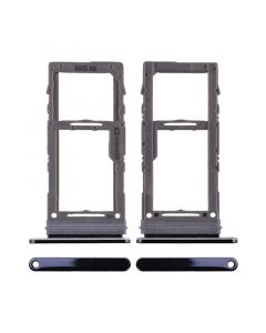 Sim Card Tray and MicroSD Card Tray for Samsung Galaxy Note 10 Plus(Black)