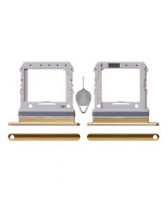 Sim Card Tray for Samsung Galaxy Z Flip1(With Card Needle)(Gold)