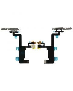 Power Button,Camera Flash LED,Noise Reduction Mic Flex Cable with Metal Plate for iPhone 6