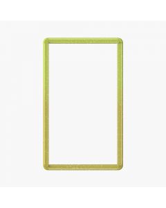 TPU Bumper Guard(Injection Silver White) for Standard PSA Graded Cards – Top Light Green, Bottom Gold
