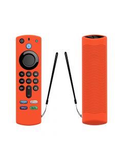 Silicone Case for Amazon Fire TV Stick 4K Max/Alexa Voice Remote 3rd Gen(Orange)