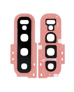 Back Camera Lens with Cover Bezel Ring for Samsung Galaxy S10 (Pink)