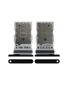 Dual Sim Card Tray for Samsung Galaxy S22 Ultra (Black)