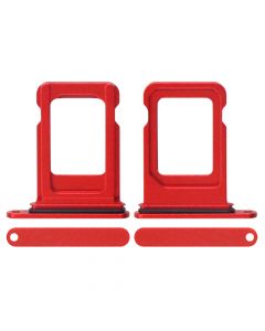 Sim Card Tray with Waterproof Gasket Ring for iPhone 13(Single SIM Card Version)-Red