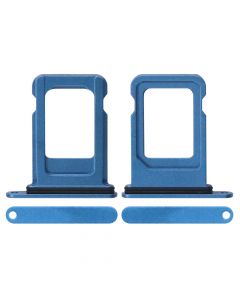 Sim Card Tray with Waterproof Gasket Ring for iPhone 13(Single SIM Card Version)-Blue