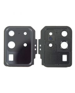 Back Camera Lens with Cover Bezel Ring for Samsung Galaxy S20 Ultra (Black)