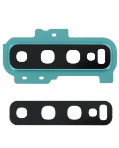 Back Camera Lens with Cover Bezel Ring for Samsung Galaxy S10 Plus (Green)