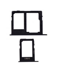 Sim Card Tray and MicroSD Card Tray for Samsung Galaxy J6 (J600/2018)(Black)