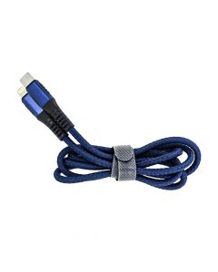 3A Type-C to 8 Pin Fast Charging Data Cable (Integration Head/Braided Line) - Blue (1.0M)