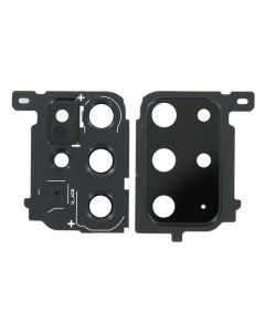Back Camera Lens with Cover Bezel Ring for Samsung Galaxy S20 Plus (Black)
