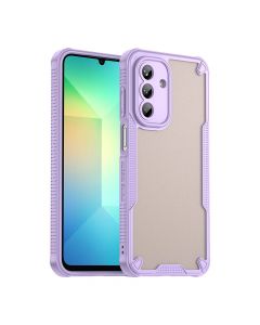 For Samsung Galaxy A26 5G Armor Case-PC+TPU Hybrid,Frosted Semi-Transparent,Anti-Shock Design(Purple)