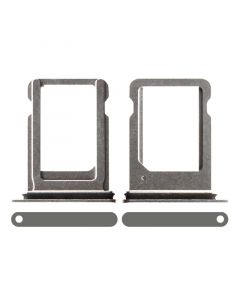 Sim Card Tray with Waterproof Gasket Ring for iPhone XS(Silver)