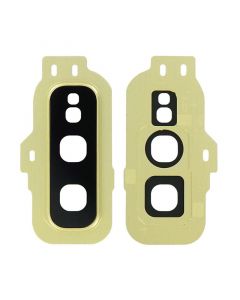 Back Camera Lens with Cover Bezel Ring for Samsung Galaxy S10E (Yellow)