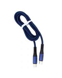 3A Type-C to Type-C Fast Charging Data Cable (Integration Head/Braided Line) - Blue (1.0M)
