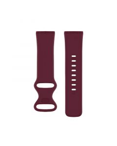 Silicone Strap for Fitbit Versa 3(100 102mm)(Wine Red)