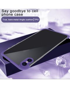 Corner pad protective case for iPhone X (TPU)(Purple)