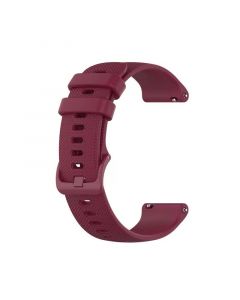 Silicone Strap for Garmin vivoactive 4 (22MM)(Wine Red)