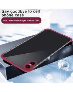 Corner pad protective case for iPhone X (TPU)(Red)