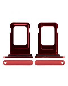 Sim Card Tray with Waterproof Gasket Ring for iPhone XR(Red)