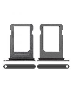 Sim Card Tray with Waterproof Gasket Ring for iPhone XS(Black)