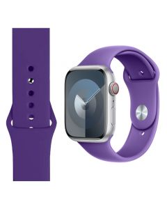 Silicone Strap for Apple iWatch Series (42/44/45/49MM)(New Purple)