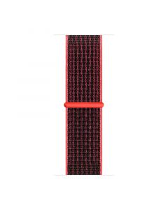 Woven nylon strap for iwatch38/40/41mm(Red Black)