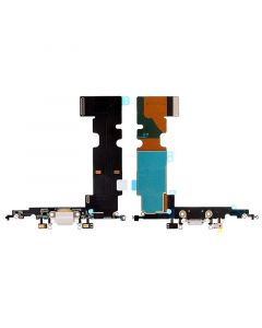 Charging Port Flex Cable(With Mic,Antenna) for iPhone 8 Plus(Silver)