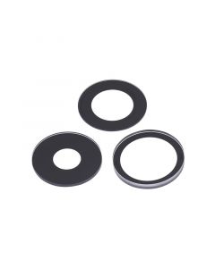 Back Camera Lens (Glass Only) With Adhesive for iPhone 14 Pro / 14 Pro Max (3 Piece Set)
