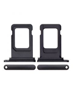 Sim Card Tray with Waterproof Gasket Ring for iPhone 11(Black)