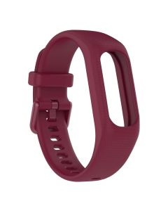 Silicone Strap for Garmin vívosmart®5 L-6.8"-9.4"(132mm) (Burgundy)