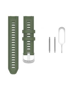 Silicone Strap for Garmin Instinct 2S(Army Green)
