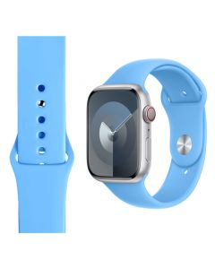 Silicone Strap for Apple iWatch Series (42/44/45/49MM)(Light Blue)