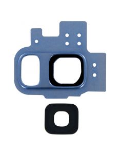 Back Camera Glass Lens and Cover Bezel Ring for Samsung Galaxy S9 (Blue)