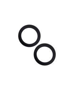 Back Camera Bezel Ring Only for iPhone 15 / 15 Plus (Black) (2 Piece Set)