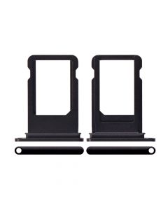 Sim Card Tray with Waterproof Gasket Ring for iPhone 8 Plus(Black)