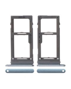 Sim Card Tray and MicroSD Card Tray for Samsung Galaxy S10/S10 Plus/S10E(Light Blue)