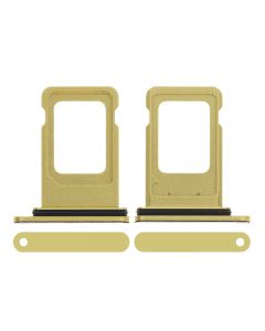 Sim Card Tray with Waterproof Gasket Ring for iPhone 11(Yellow)