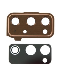 Back Camera Lens with Cover Bezel Ring for Samsung Galaxy S20 FE 5G (Gold)