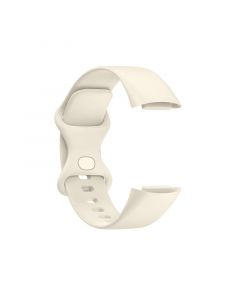 Silicone Strap for Fitbit Charge5(103 108mm)(Official Moon White)