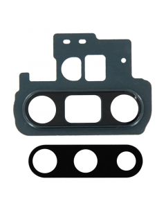 Back Camera Glass Lens and Cover Bezel Ring for Samsung Galaxy Note 10 Plus (Black)