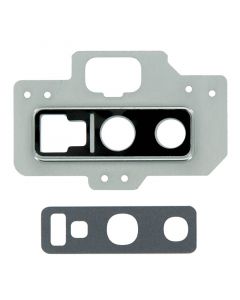 Back Camera Glass Lens And Cover Bezel Ring for Samsung Galaxy Note 9 (Silver)