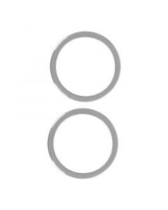 Back Camera Ring for iPhone 12(Silver)(2 piece set)