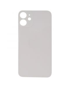 Back Glass Cover for iPhone 12 Mini (for iPhone/Large Camera Hole) - White