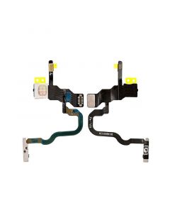 Power Button,Camera Flash LED,Noise Reduction Mic Flex Cable with Metal Plate for iPhone X
