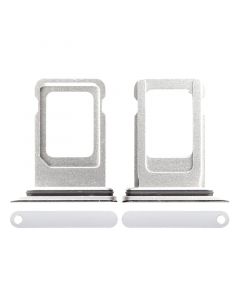 Sim Card Tray with Waterproof Gasket Ring for iPhone XR(Silver)