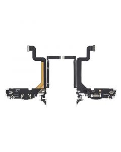 Charging Port Flex Cable for iPhone 14 Pro Max (Black)